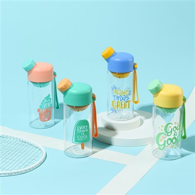 Potel ddŵr plastig wedi'i phersonoli