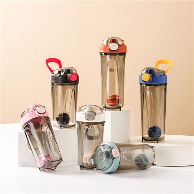 Potel ysgydwr protein gyda phêl gymysgu